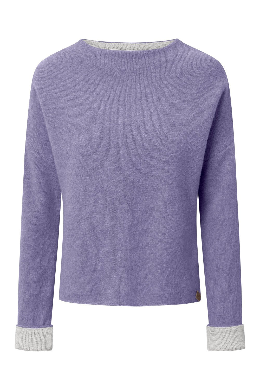 Damen Pullover Nicoletta – Boxy Fit, Doubleface-Walk aus 50% Lammwolle & 50% GOTS-zertifizierter Baumwolle-88760300-415