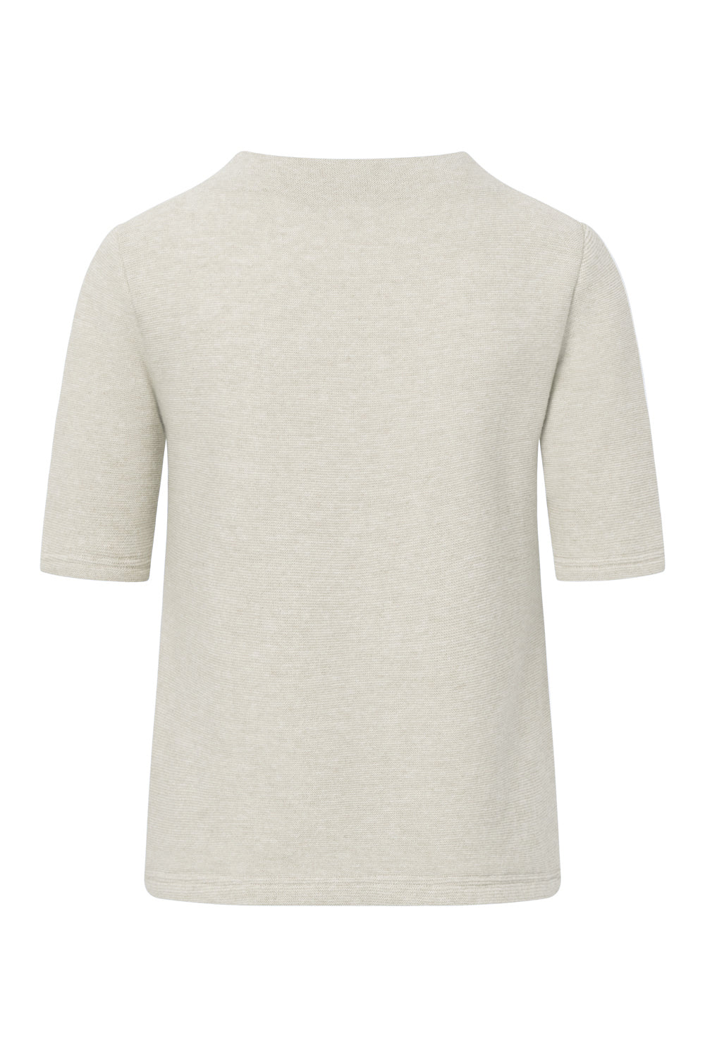 Womens Knit Shirt Ninetta - 50% virgin wool & 50% cotton , naturally sustainable, Comfy Knit Shirt - White - 51764501 - 111