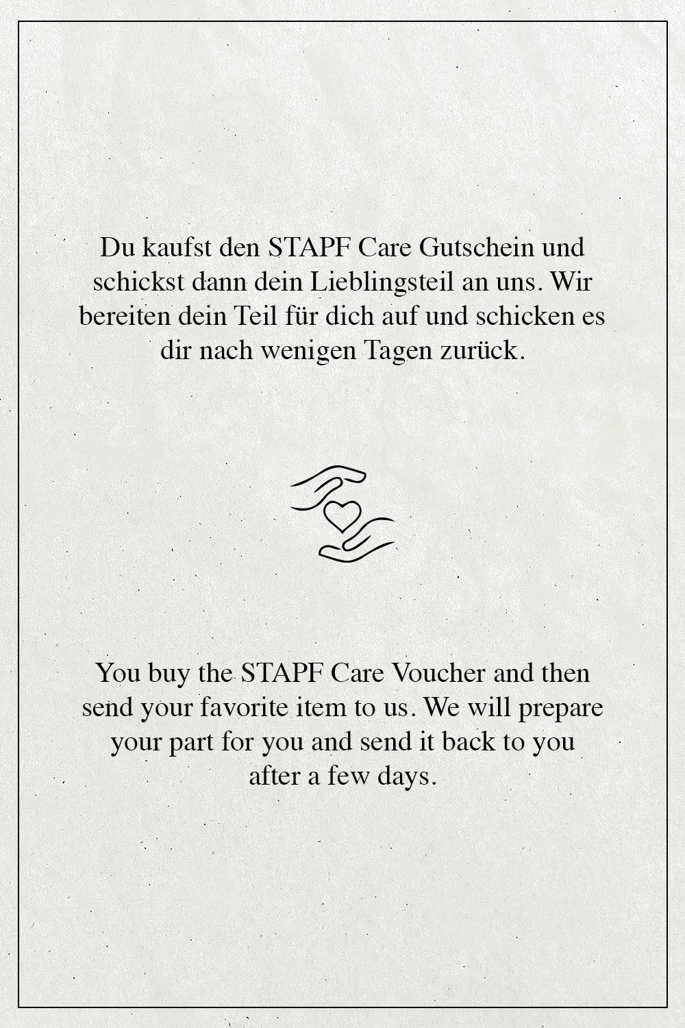 Stapf Care Gutschein