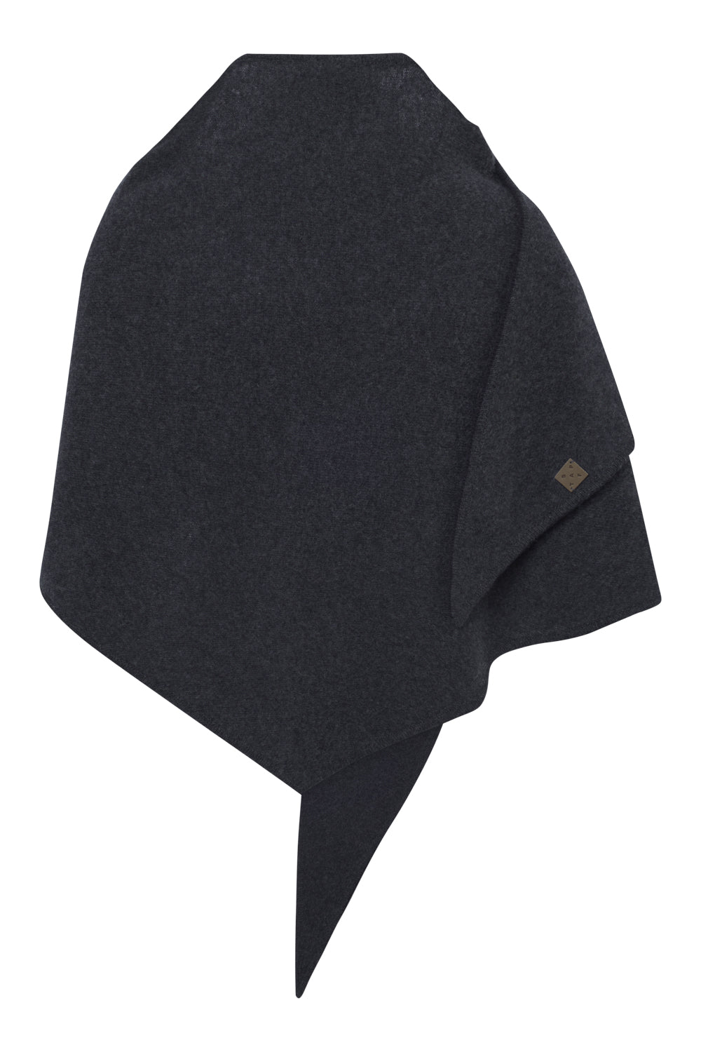Stapf Women Scarf Bibi  – 100% virgin wool, sustainable – dark grey - 88793803 - 990