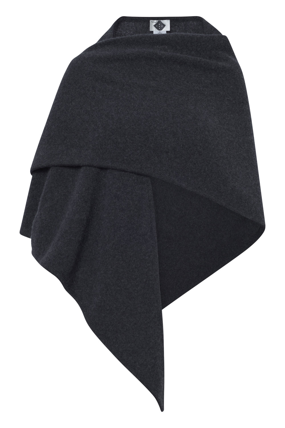 Stapf Women Scarf Bibi  – 100% virgin wool, sustainable – dark grey - 88793803 - 990