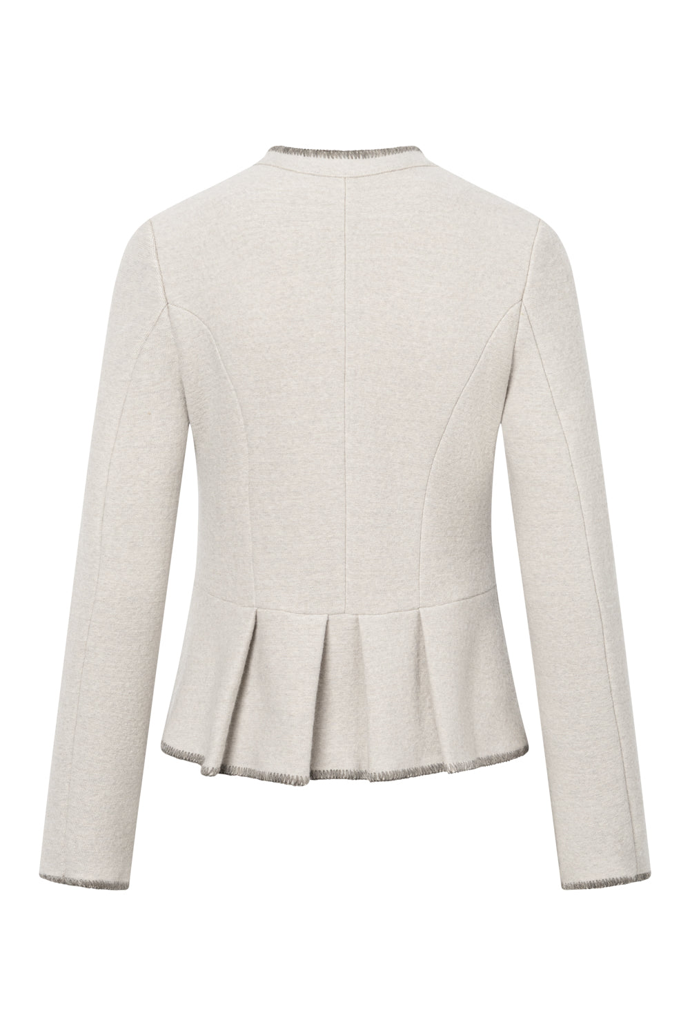 Damenjacke Briska - 51734500- 111 -50% Merinowolle, 50% Bio-Baumwolle -  weiß