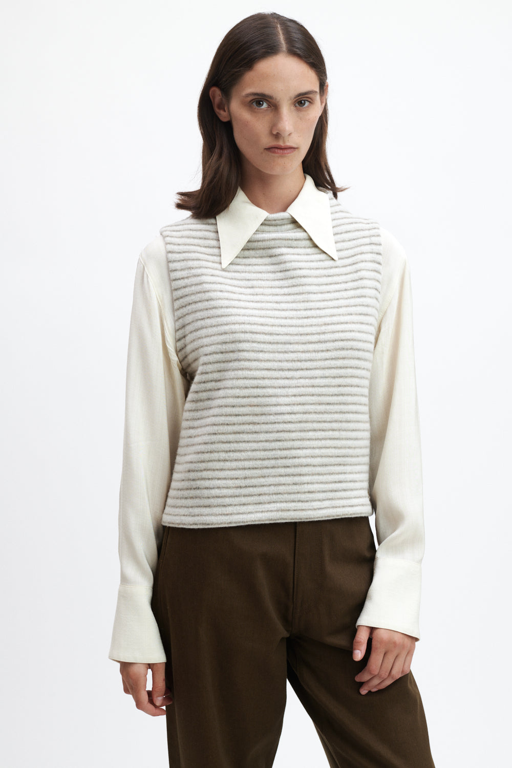 Women's Sweater Vest Karla Stripe