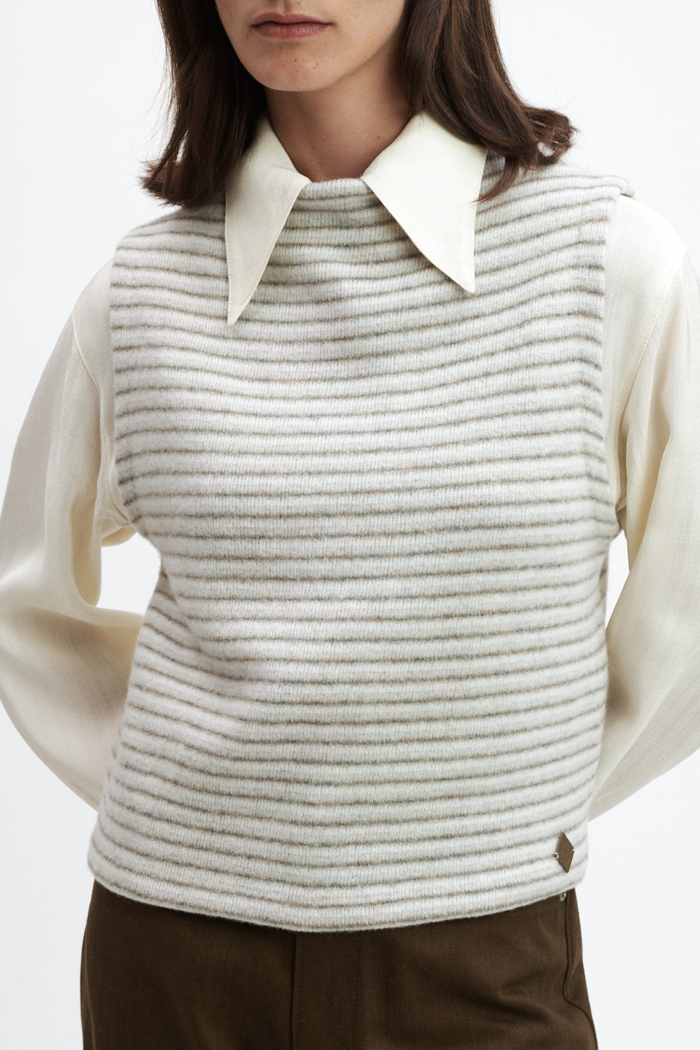 Women's Sweater Vest Karla Stripe