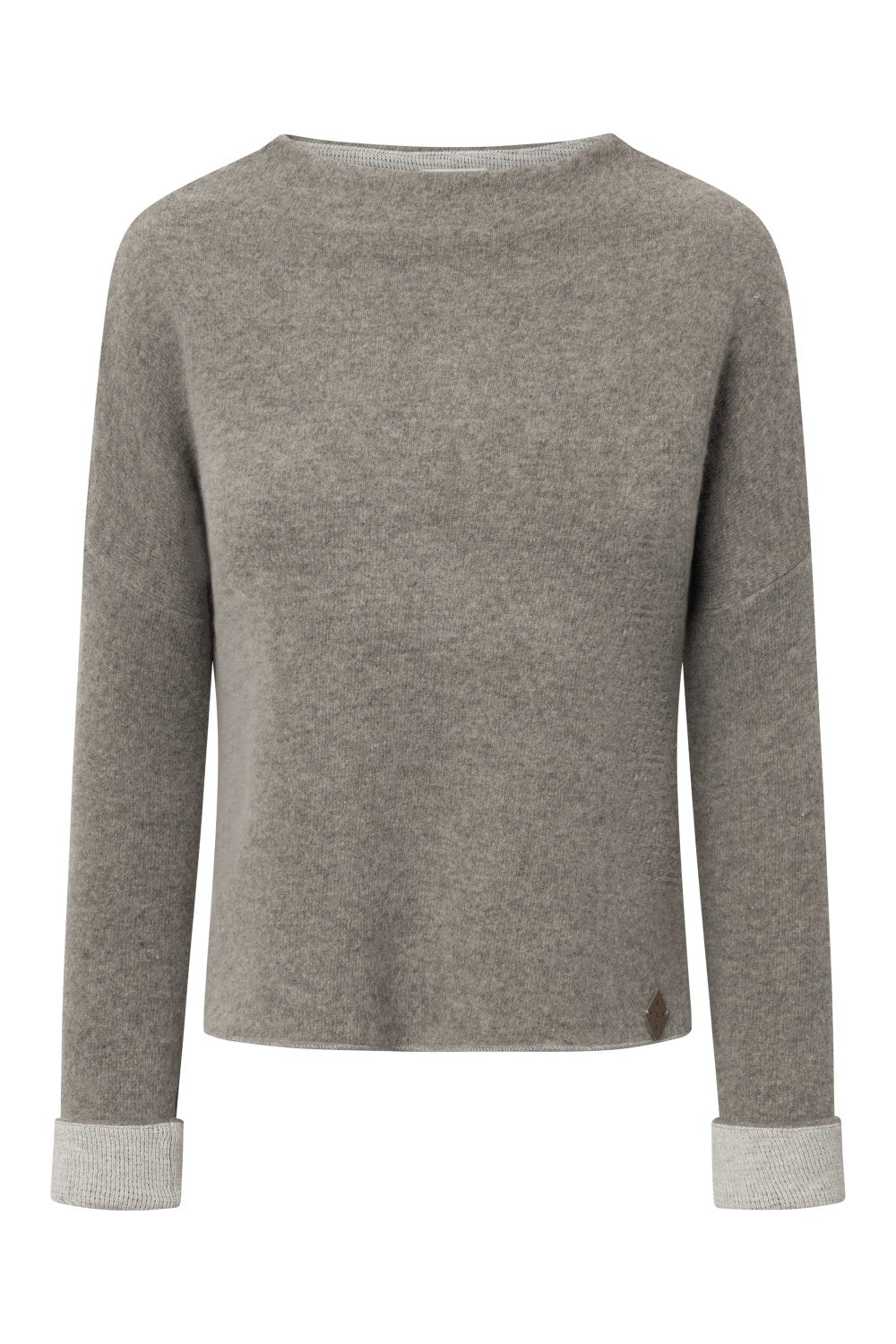 Damen Pullover Nicoletta  – Boxy Fit, Doubleface-Walk aus 50% Lammwolle & 50% GOTS-zertifizierter Baumwolle-88760300-816