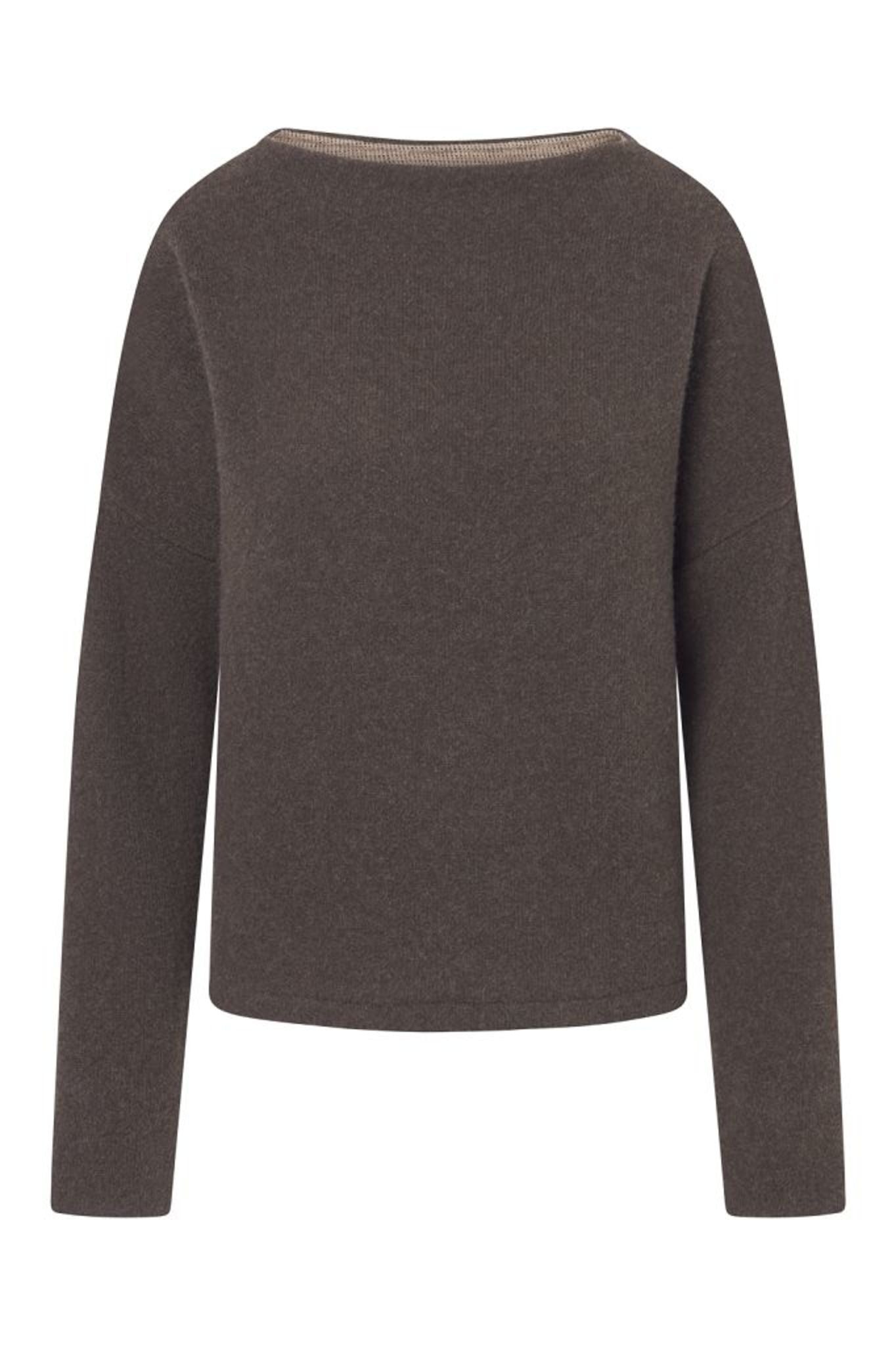 Damen Pullover Nicoletta  – Boxy Fit, Doubleface-Walk aus 50% Lammwolle & 50% GOTS-zertifizierter Baumwolle-88760300-890