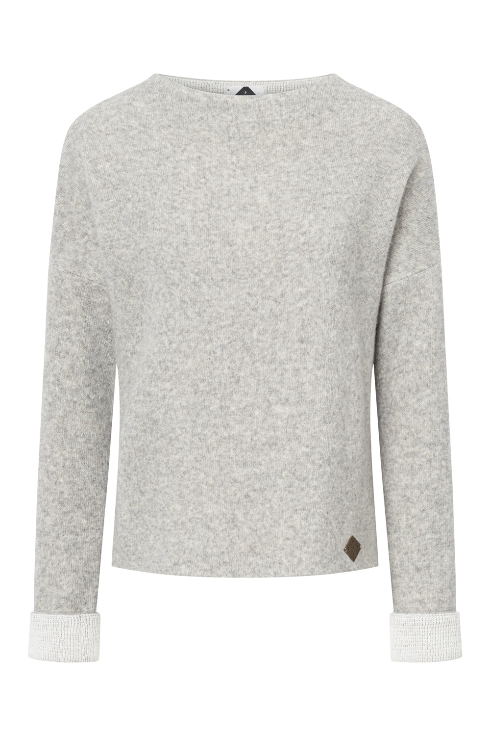 Damen Pullover Nicoletta  – Boxy Fit, Doubleface-Walk aus 50% Lammwolle & 50% GOTS-zertifizierter Baumwolle-99760300-110