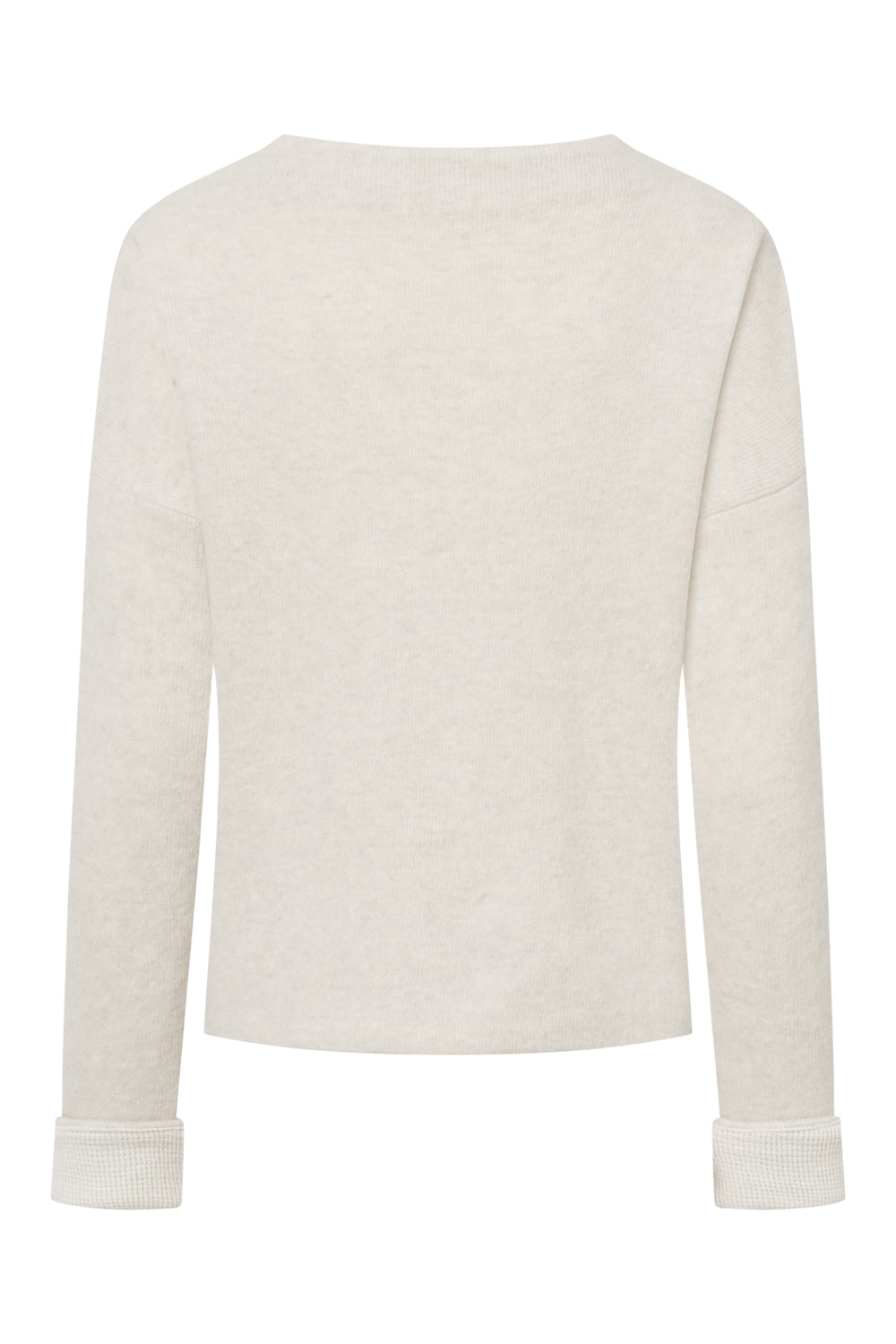 Damen Pullover Nicoletta  – Boxy Fit, Doubleface-Walk aus 50% Lammwolle & 50% GOTS-zertifizierter Baumwolle-99760300-111