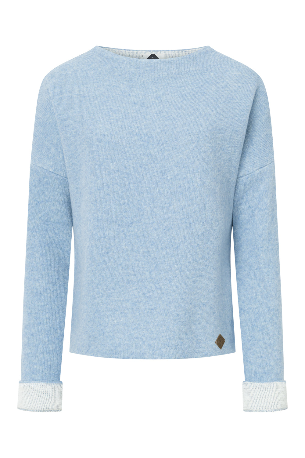 Damen Pullover Nicoletta  – Boxy Fit, Doubleface-Walk aus 50% Lammwolle & 50% GOTS-zertifizierter Baumwolle-88760300-604