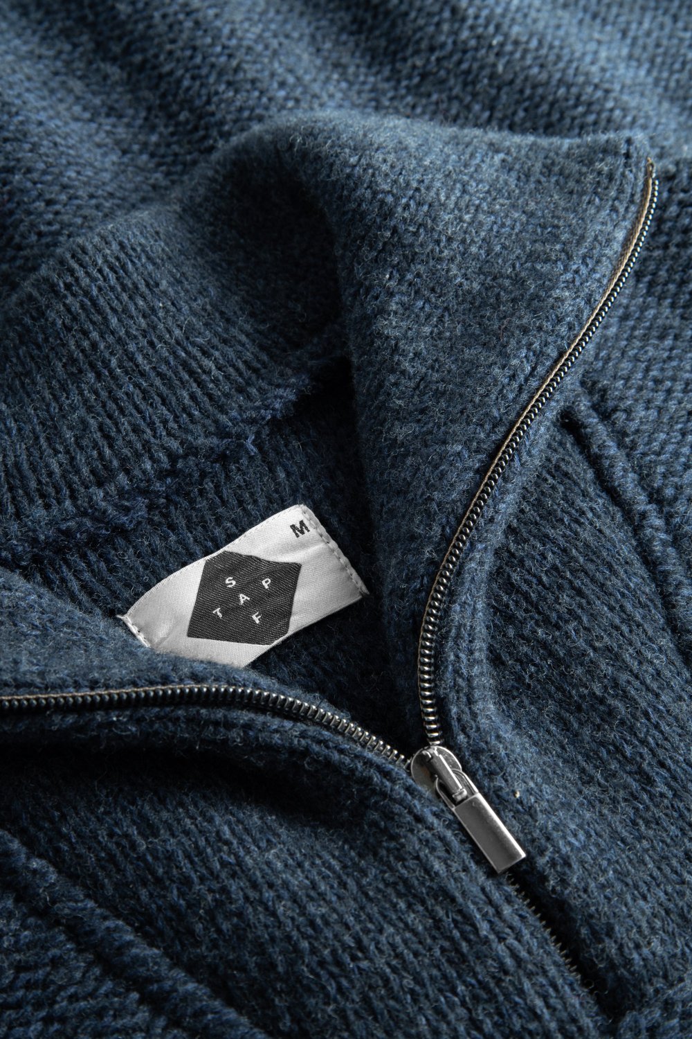 Mens Pullover Nikolai - 50% virgin wool & 50% cotton , naturally sustainable, Comfy and warm Pullover -  Blue  - 88868000 - 600