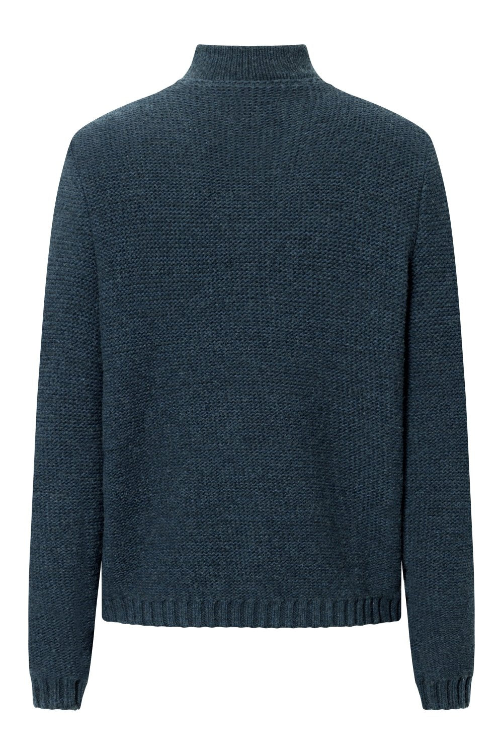 Mens Pullover Nikolai - 50% virgin wool & 50% cotton , naturally sustainable, Comfy and warm Pullover -  Blue  - 88868000 - 600