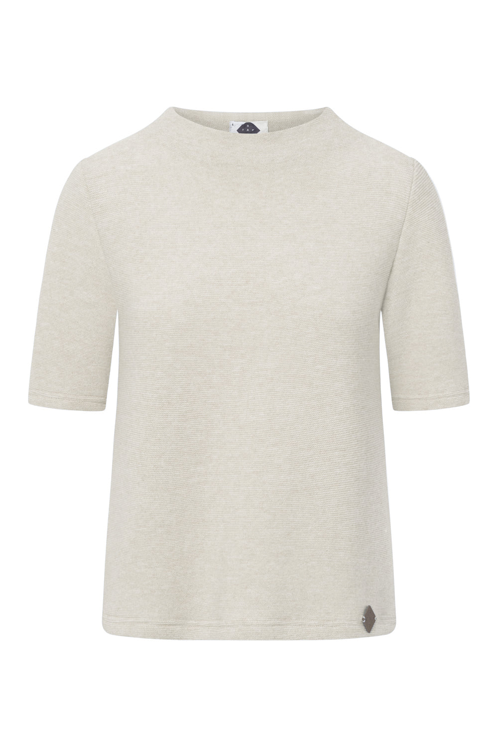 Womens Knit Shirt Ninetta - 50% virgin wool & 50% cotton , naturally sustainable, Comfy Knit Shirt - White - 51764501 - 111
